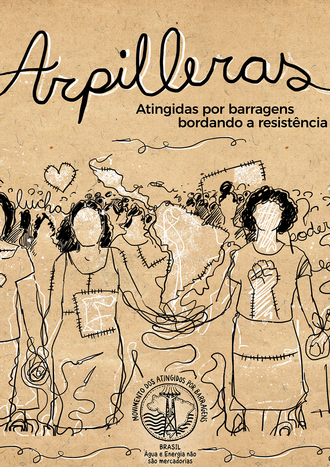 Arpilleras atingidas por barragens bordando a resistência 2017 CARTAZ 3ª mostra de cinema chica pelega ed quilombola 2023