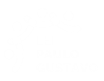 logo branca da Lei Paulo Gustavo